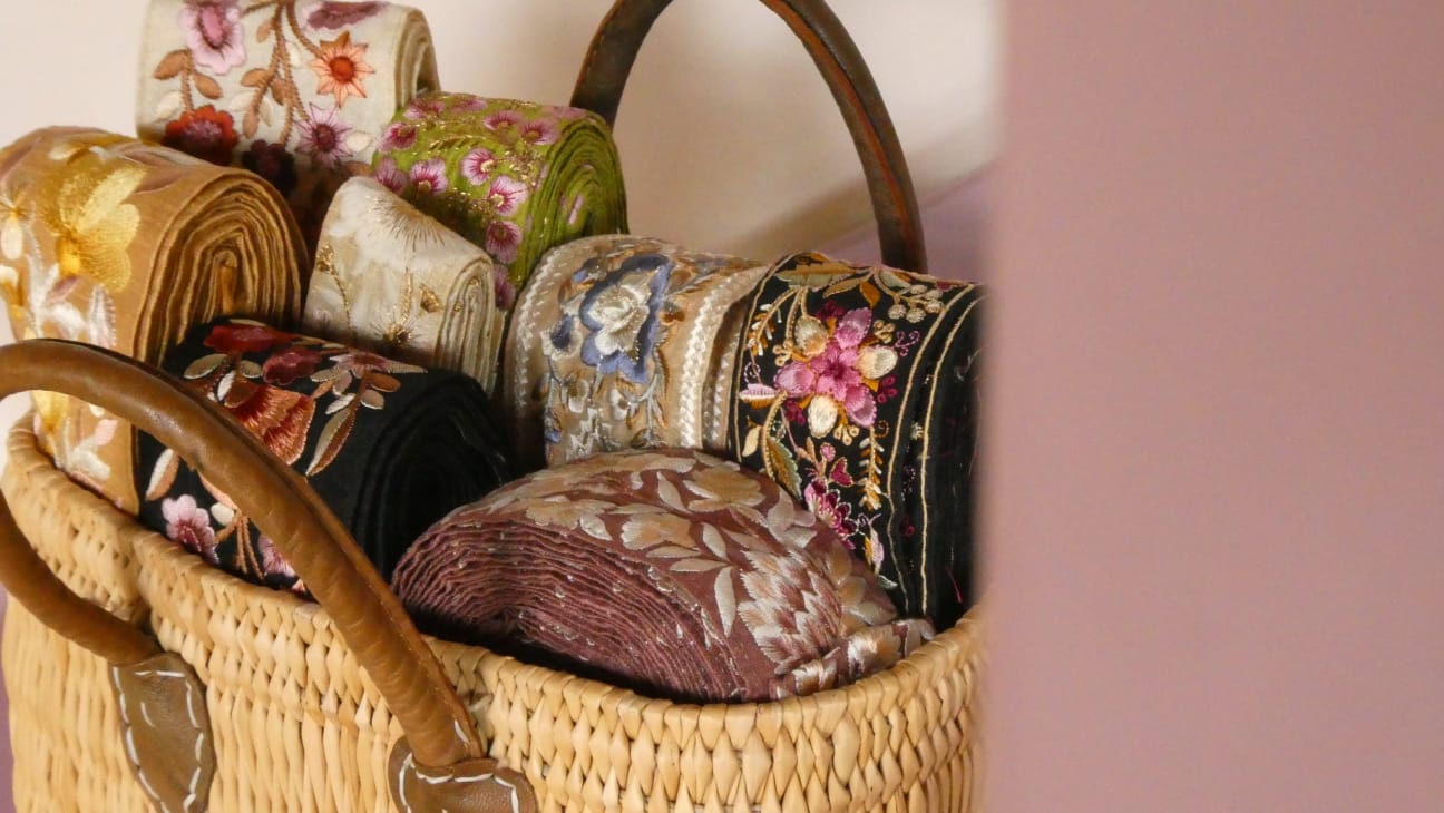 Embroidered Silk Fabrics